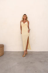 Vestido Midi Aurora Nude